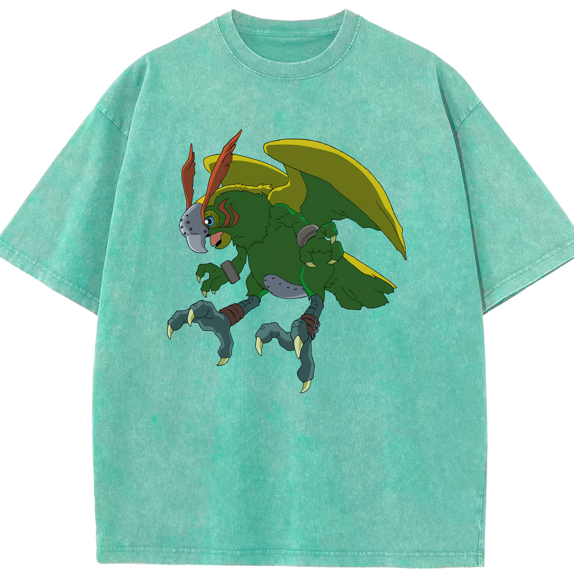 （画像用） Digimon デジタルモンスター/デジモン 綿100% ヴィンテージ風 半袖Tシャツ（フロントプリント）